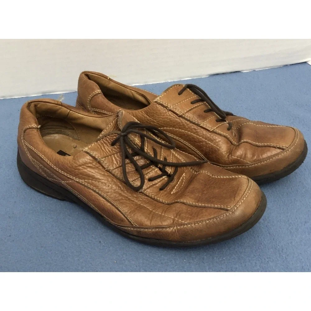 J&M Men's Carmel XC4 Dual Width Sheepskin Casual Tie-Up Driving Shoe -‎ 10M